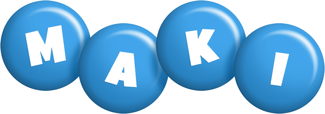 Maki candy-blue logo
