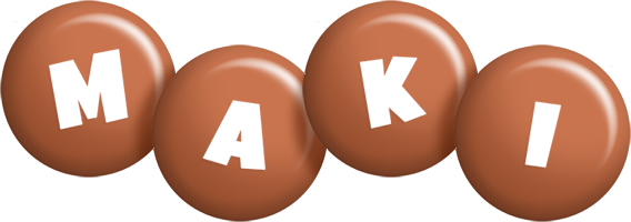 Maki candy-brown logo