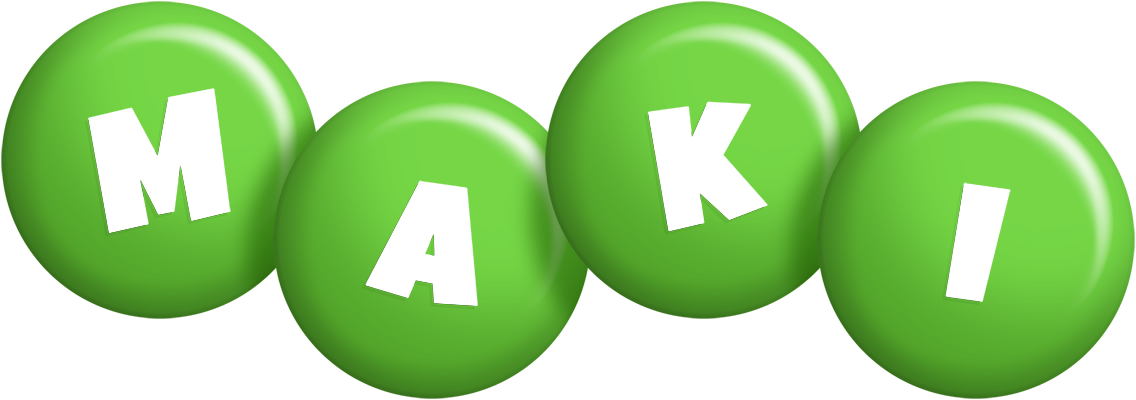 Maki candy-green logo