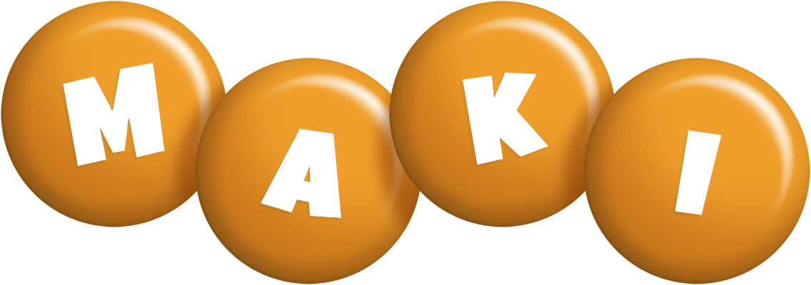Maki candy-orange logo