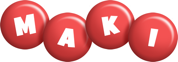 Maki candy-red logo