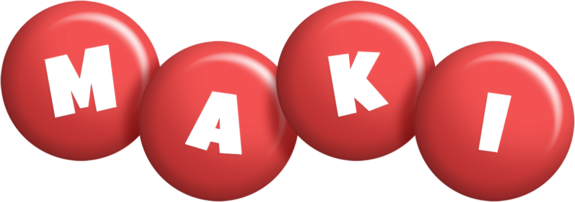 Maki candy-red logo