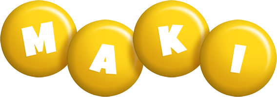 Maki candy-yellow logo