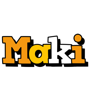Maki cartoon logo