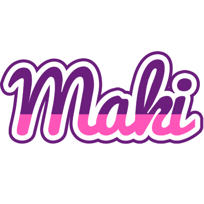 Maki cheerful logo