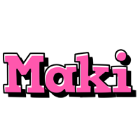 Maki girlish logo