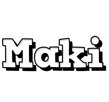 Maki snowing logo