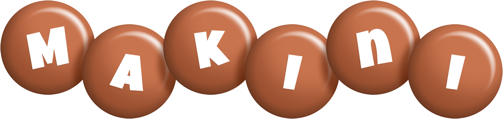 Makini candy-brown logo