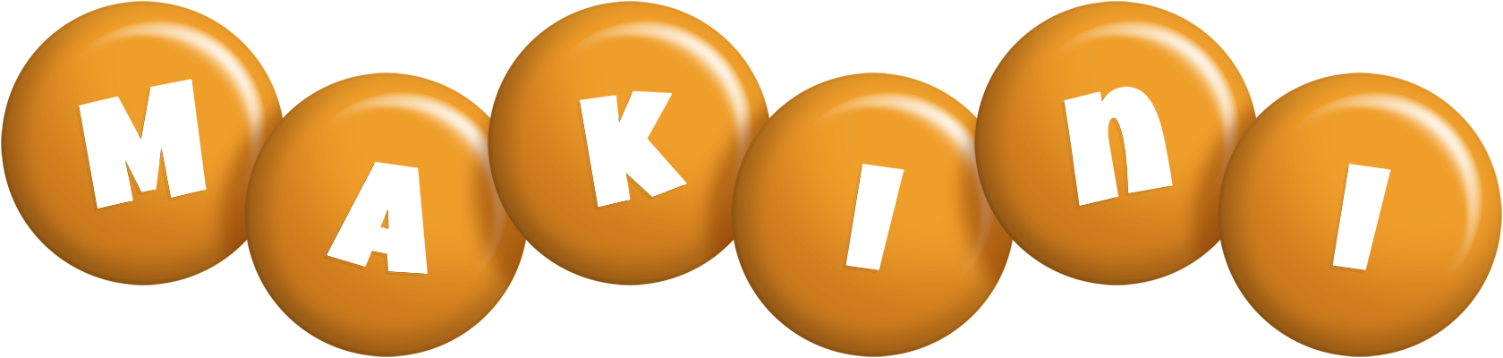 Makini candy-orange logo