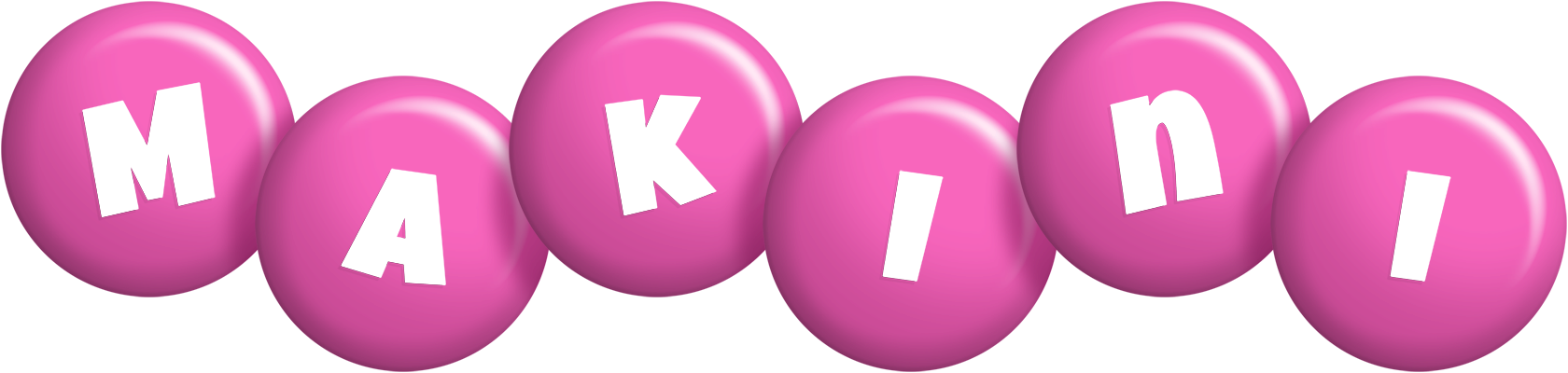 Makini candy-pink logo