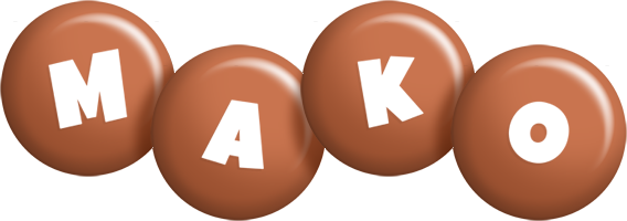 Mako candy-brown logo
