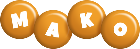 Mako candy-orange logo