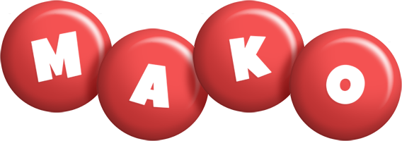 Mako candy-red logo