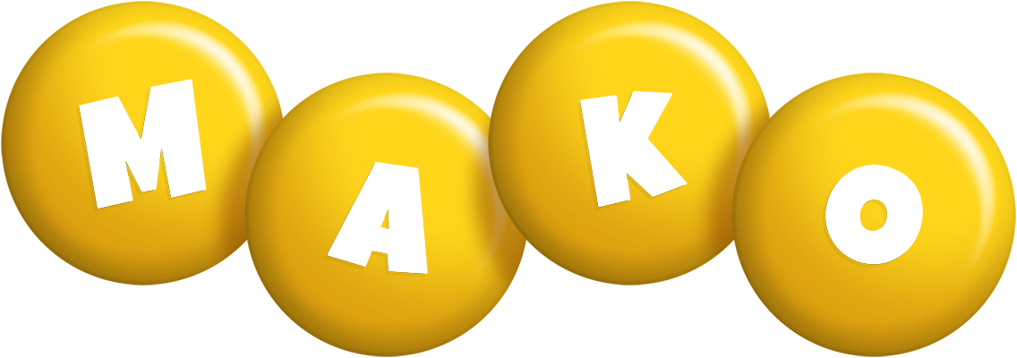 Mako candy-yellow logo