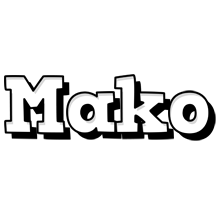 Mako snowing logo