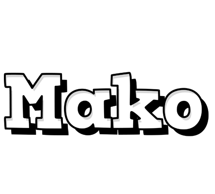 Mako snowing logo