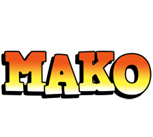 Mako sunset logo