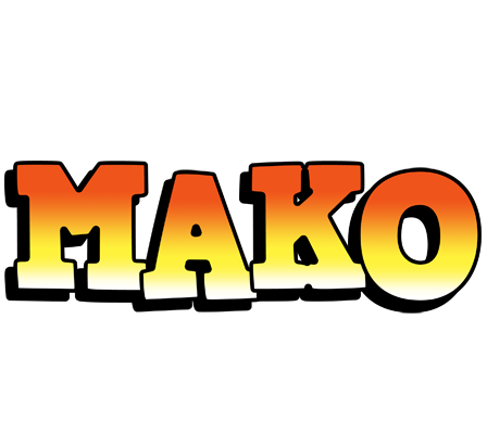 Mako sunset logo