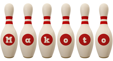 Makoto bowling-pin logo