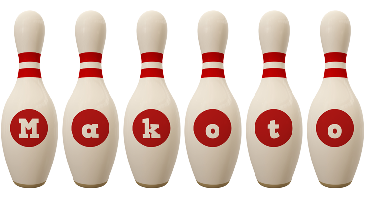 Makoto bowling-pin logo