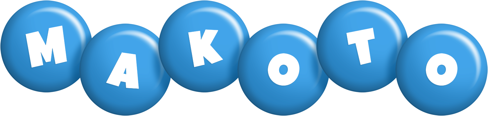 Makoto candy-blue logo
