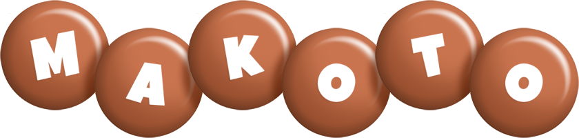 Makoto candy-brown logo