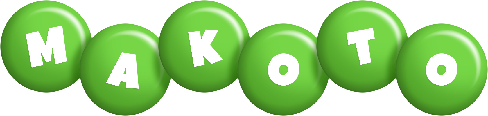 Makoto candy-green logo
