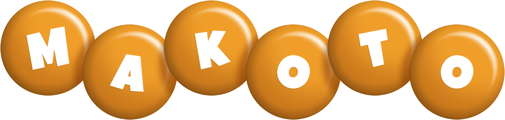 Makoto candy-orange logo