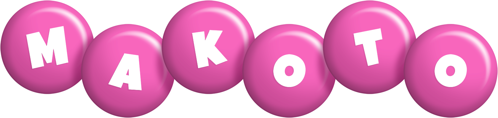 Makoto candy-pink logo