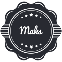 Maks badge logo