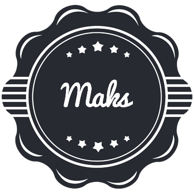 Maks badge logo