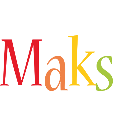 Maks birthday logo