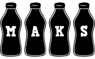 Maks bottle logo