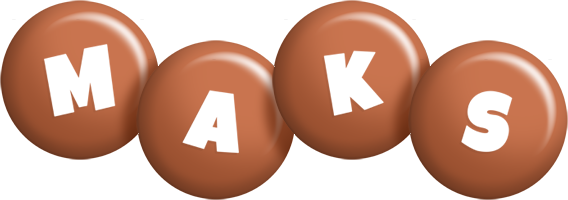 Maks candy-brown logo