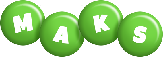 Maks candy-green logo