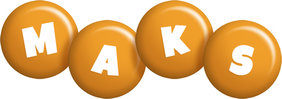 Maks candy-orange logo