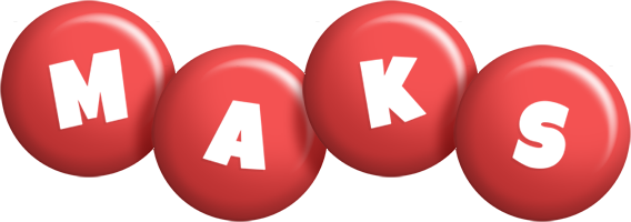 Maks candy-red logo