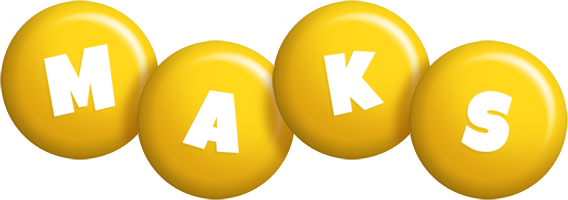 Maks candy-yellow logo