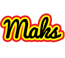 Maks flaming logo