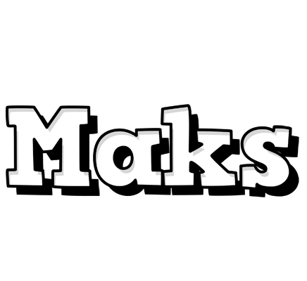 Maks snowing logo