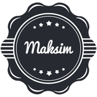 Maksim badge logo