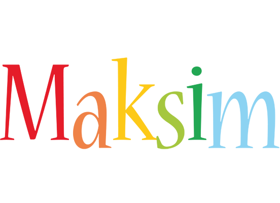 Maksim birthday logo