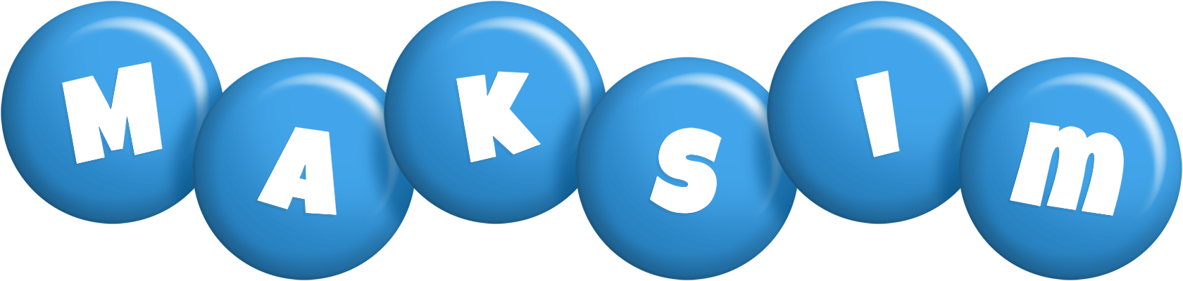 Maksim candy-blue logo