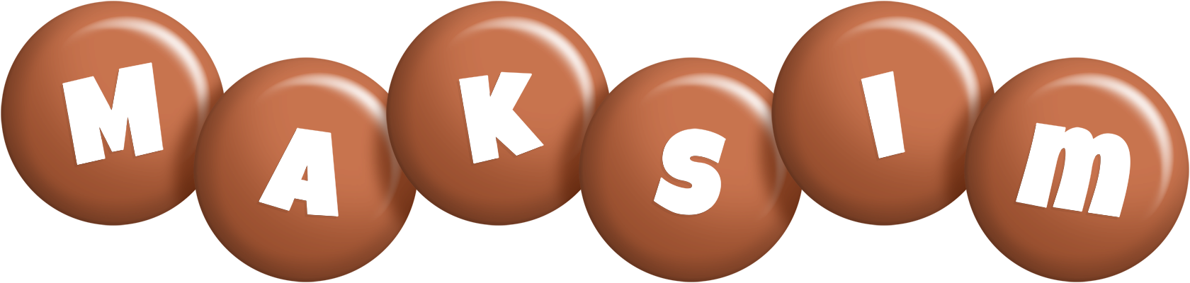 Maksim candy-brown logo