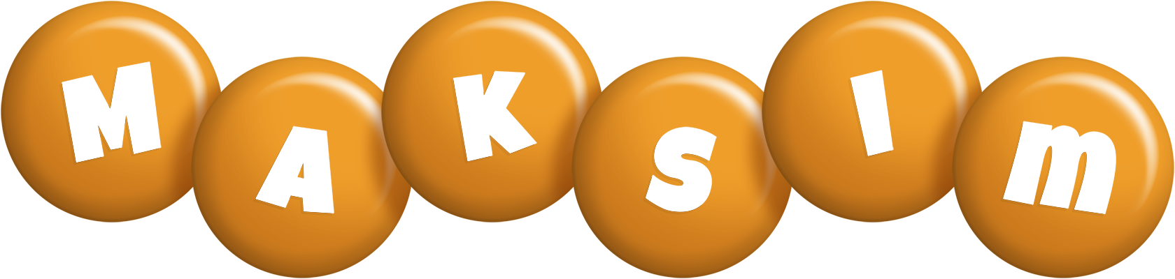 Maksim candy-orange logo