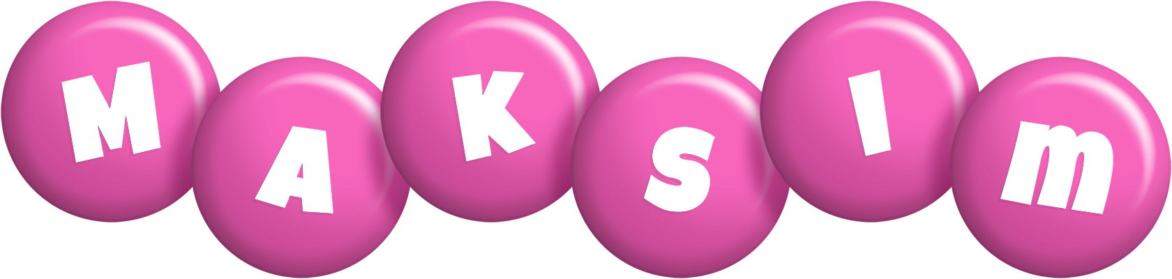 Maksim candy-pink logo