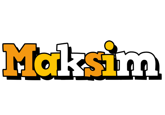 Maksim cartoon logo