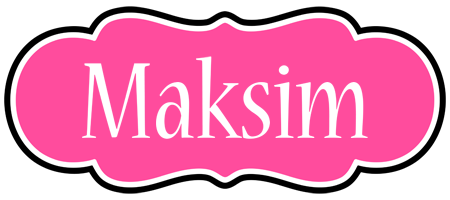 Maksim invitation logo