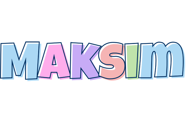 Maksim pastel logo
