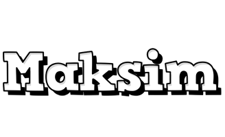 Maksim snowing logo